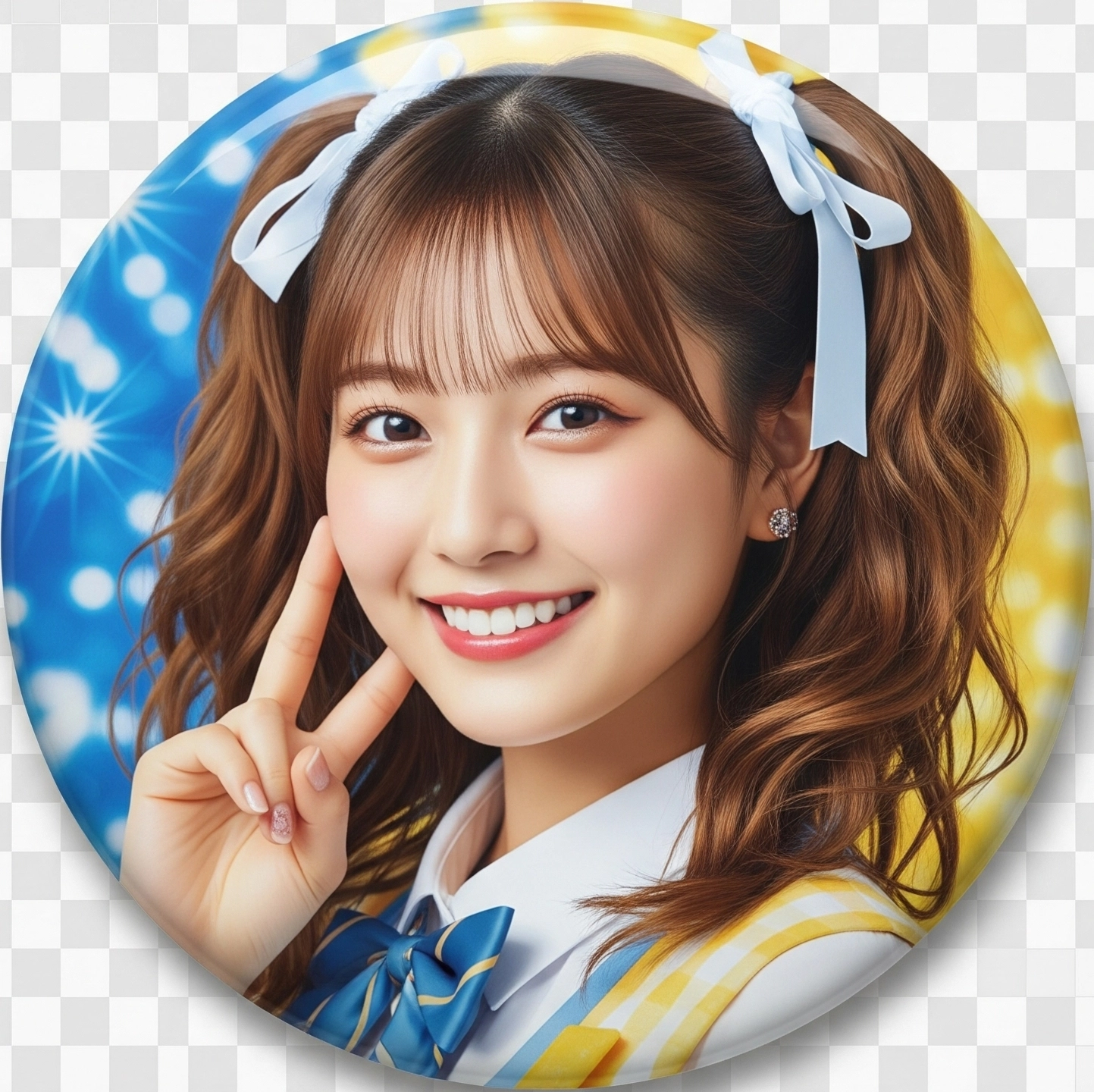アイドル女性缶バッジ